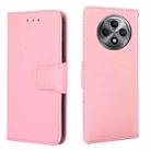 For OPPO Reno12 F 5G Crystal Texture Leather Phone Case(Pink) - 1