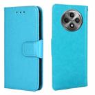 For OPPO Reno12 F 5G Crystal Texture Leather Phone Case(Sky Blue) - 1