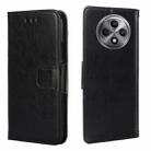 For OPPO Reno12 F 5G Crystal Texture Leather Phone Case(Black) - 1