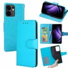 For OPPO Reno13 F 5G / 4G Crystal Texture Leather Phone Case(Sky Blue) - 1