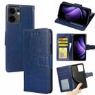 For OPPO Reno13 F 5G / 4G Crystal Texture Leather Phone Case(Royal Blue) - 1
