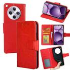 For OPPO Find X8s+ 5G Crystal Texture Leather Phone Case(Red) - 1