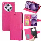 For OPPO Find X8s+ 5G Crystal Texture Leather Phone Case(Rose Red) - 1
