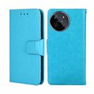 For Realme 11 4G Crystal Texture Leather Phone Case(Sky Blue) - 1