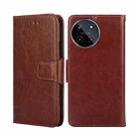 For Realme 11 4G Crystal Texture Leather Phone Case(Brown) - 1