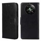 For Realme 12 5G Crystal Texture Leather Phone Case(Black) - 1