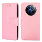 For Realme 12 Pro 5G Crystal Texture Leather Phone Case(Pink) - 1