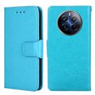 For Realme 12 Pro 5G Crystal Texture Leather Phone Case(Sky Blue) - 1