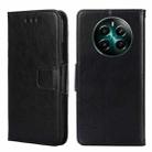 For Realme 12+ 5G Crystal Texture Leather Phone Case(Black) - 1