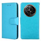 For Realme GT5 Pro 5G Crystal Texture Leather Phone Case(Sky Blue) - 1