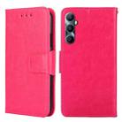 For Realme C65 4G Crystal Texture Leather Phone Case(Rose Red) - 1
