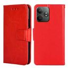 For Realme GT Neo6 SE Crystal Texture Leather Phone Case(Red) - 1