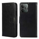 For Realme GT Neo6 SE Crystal Texture Leather Phone Case(Black) - 1