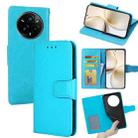 For Realme 14 Pro+ 5G Crystal Texture Leather Phone Case(Sky Blue) - 1