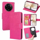 For Realme 14 Pro+ 5G Crystal Texture Leather Phone Case(Rose Red) - 1