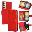 For Realme C75 4G / 14x 5G Global Crystal Texture Leather Phone Case(Red) - 1