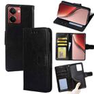 For Realme P3 Ultra 5G Crystal Texture Leather Phone Case(Black) - 1
