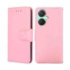 For vivo Y27 4G Crystal Texture Leather Phone Case(Pink) - 1