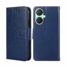 For vivo Y27 4G Crystal Texture Leather Phone Case(Royal Blue) - 1