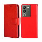 For vivo V29e 5G Crystal Texture Leather Phone Case(Red) - 1