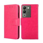 For vivo V29e 5G Crystal Texture Leather Phone Case(Rose Red) - 1