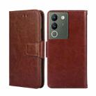 For vivo V29e 5G Crystal Texture Leather Phone Case(Brown) - 1