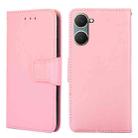 For vivo Y03 4G Crystal Texture Leather Phone Case(Pink) - 1