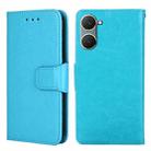 For vivo Y03 4G Crystal Texture Leather Phone Case(Sky Blue) - 1