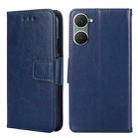 For vivo Y03 4G Crystal Texture Leather Phone Case(Royal Blue) - 1