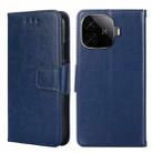 For vivo iQOO Z9 Turbo Crystal Texture Leather Phone Case(Royal Blue) - 1