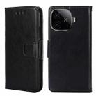 For vivo iQOO Z9 Turbo Crystal Texture Leather Phone Case(Black) - 1