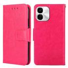 For vivo iQOO Z9x 5G Crystal Texture Leather Phone Case(Rose Red) - 1