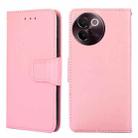 For vivo V30e 5G Global Crystal Texture Leather Phone Case(Pink) - 1