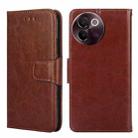 For vivo V30e 5G Global Crystal Texture Leather Phone Case(Brown) - 1