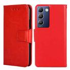 For vivo Y100 5G IDN Crystal Texture Leather Phone Case(Red) - 1