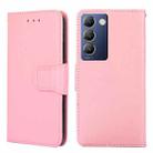 For vivo Y100 5G IDN Crystal Texture Leather Phone Case(Pink) - 1