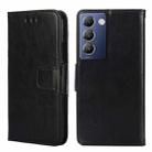 For vivo Y100 5G IDN Crystal Texture Leather Phone Case(Black) - 1