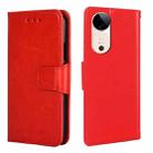 For vivo S19 Crystal Texture Leather Phone Case(Red) - 1