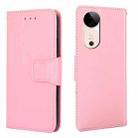 For vivo S19 Crystal Texture Leather Phone Case(Pink) - 1