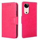 For vivo S19 Crystal Texture Leather Phone Case(Rose Red) - 1