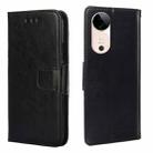 For vivo S19 Crystal Texture Leather Phone Case(Black) - 1