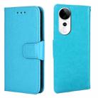 For vivo S19 Pro Crystal Texture Leather Phone Case(Sky Blue) - 1