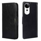 For vivo S19 Pro Crystal Texture Leather Phone Case(Black) - 1