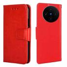 For vivo X100s Crystal Texture Leather Phone Case(Red) - 1