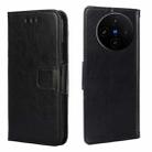 For vivo X100s Crystal Texture Leather Phone Case(Black) - 1