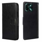 For vivo Y28 4G Crystal Texture Leather Phone Case(Black) - 1