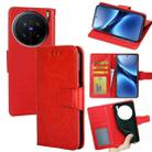 For vivo X200 Pro 5G Crystal Texture Leather Phone Case(Red) - 1