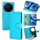 For vivo X200 Pro 5G Crystal Texture Leather Phone Case(Sky Blue) - 1