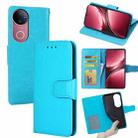 For vivo V50 5G Crystal Texture Leather Phone Case(Sky Blue) - 1