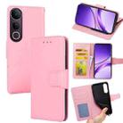 For vivo V50 Lite 5G Crystal Texture Leather Phone Case(Pink) - 1